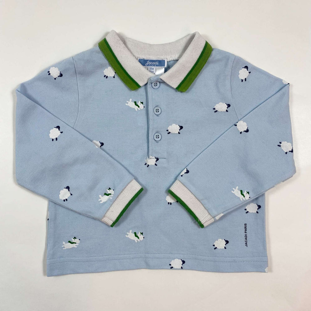 Jacadi sheep print polo shirt 18M/81 1