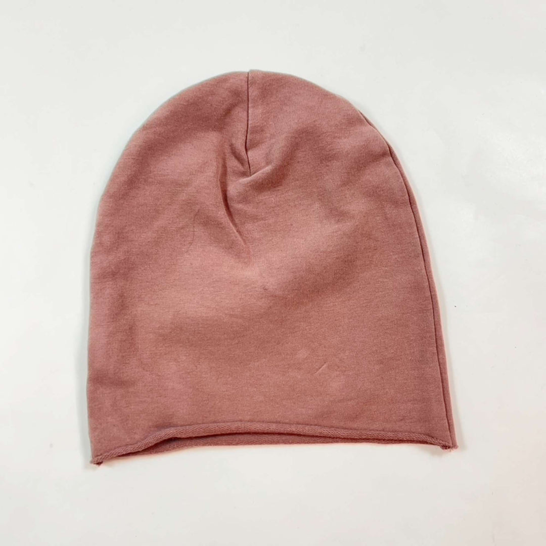 Little Hedonist berry cotton beanie 74/80 2