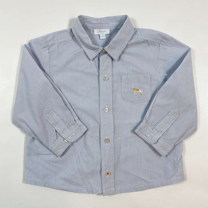 Jacadi blue striped shirt 18M/81 1