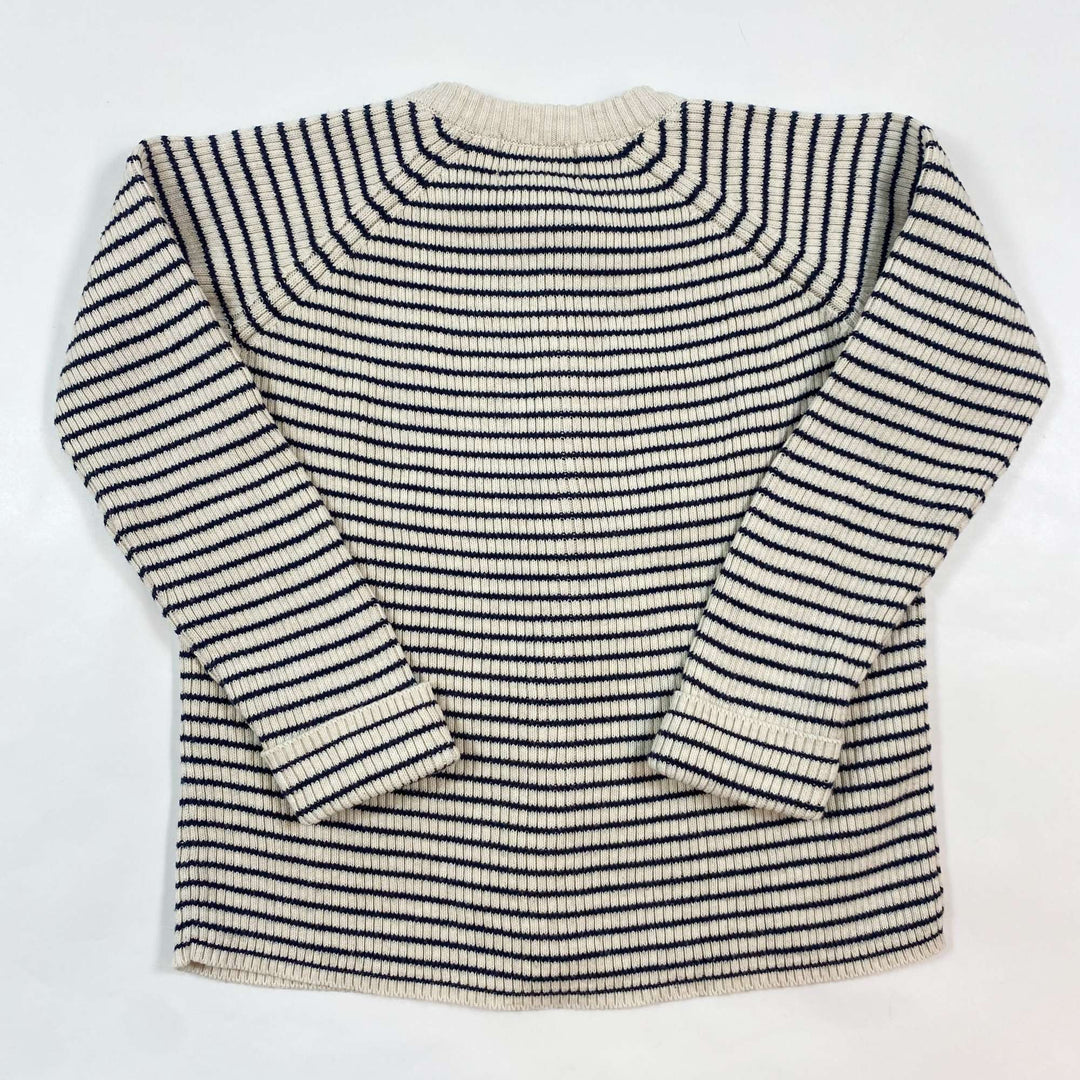 Konges Slojd striped organic cotton knitted cardigan 3-4Y 3