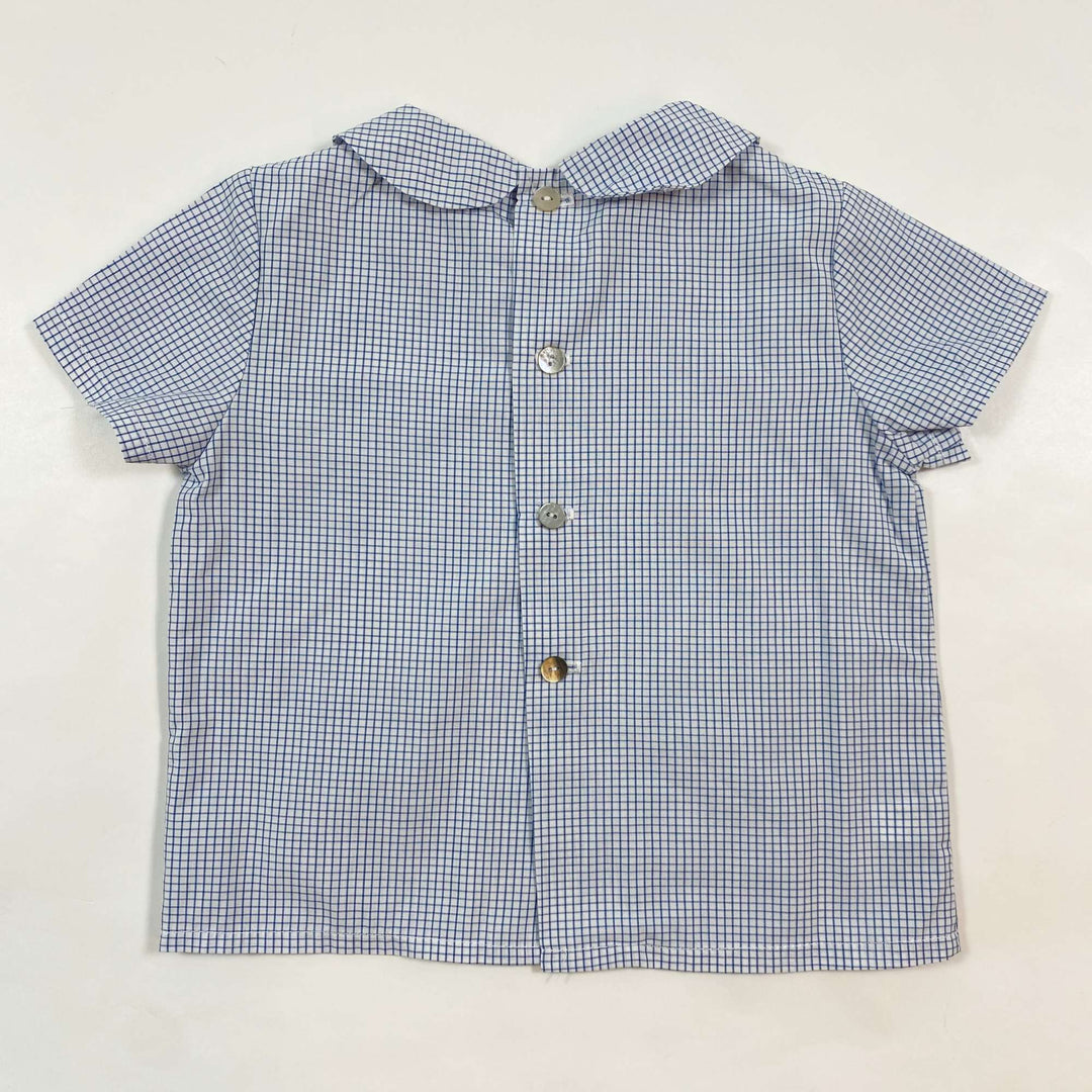 Amaia blue check collared shirt 12M 2