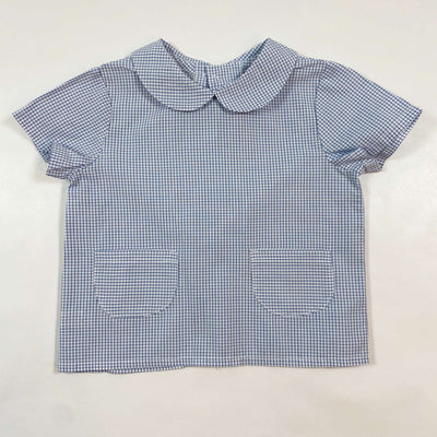 Amaia blue check collared shirt 12M 1