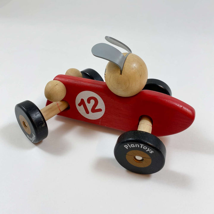 Plan Toys red bunny car one size 2