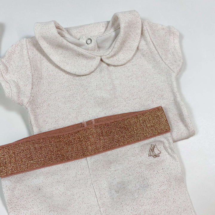 Petit Bateau rose baby set 3M/60 2