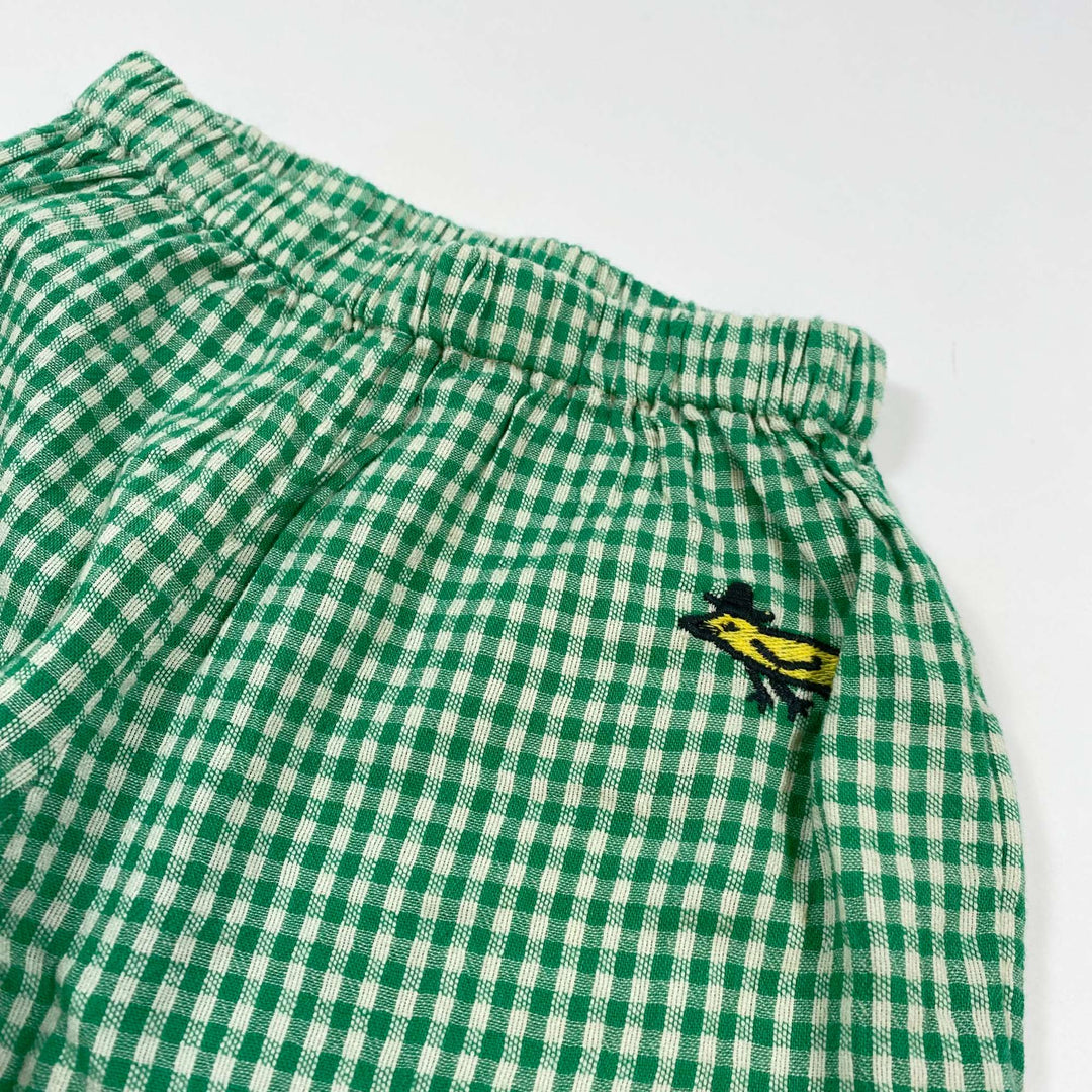 Bobo Choses green check linen blend trousers 12M/80 2