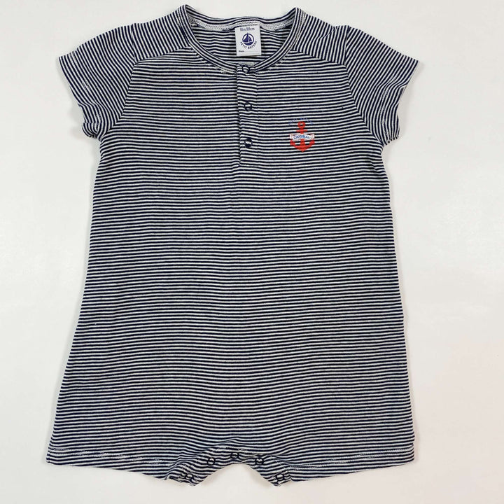 Petit Bateau navy striped short pyjama 18M/81 1