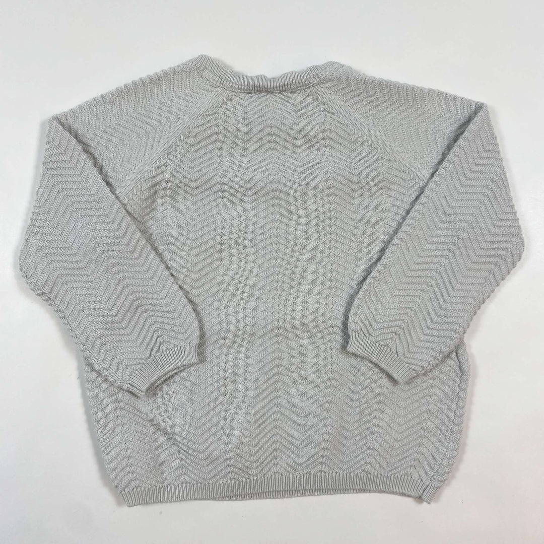 MarMar Copenhagen light dove grey fine knit sweater 9M/74 3