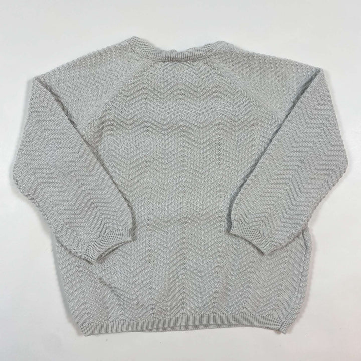 MarMar Copenhagen light dove grey fine knit sweater 9M/74 3