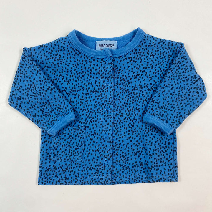 Bobo Choses blue flecked cardigan 3-6M/68 1