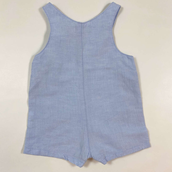 Mayoral light blue linen blend dungarees 1-2M/60 2