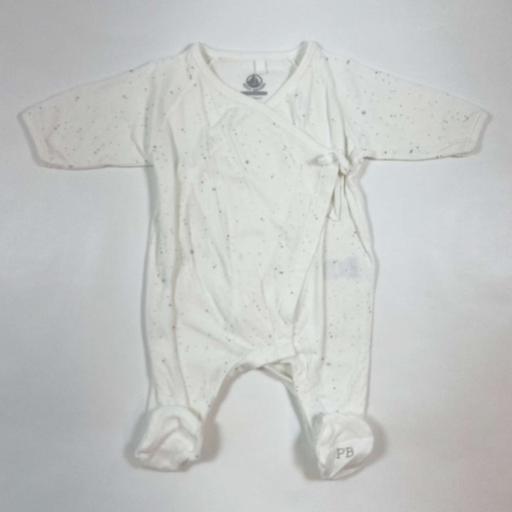 Petit Bateau starry night wrap footed pyjama 1M/56 1