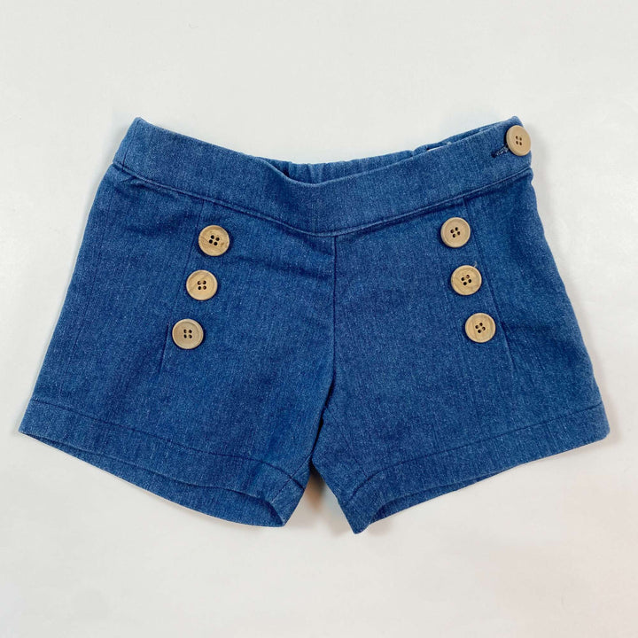 Frangin Frangine soft blue denim shorts 2Y 1