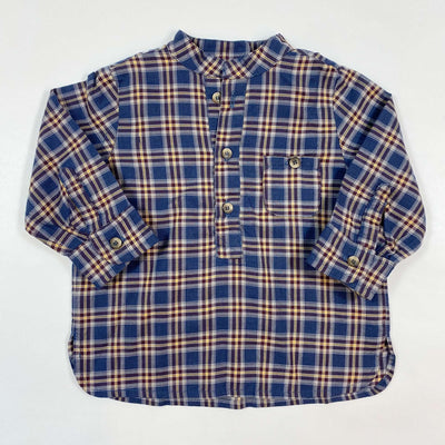 Bonton blue check shirt 12M 1