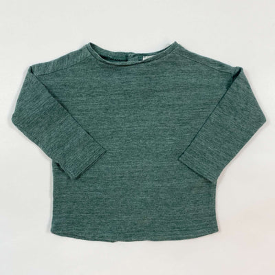 Caramel forest green long-sleeve shirt 12M 1