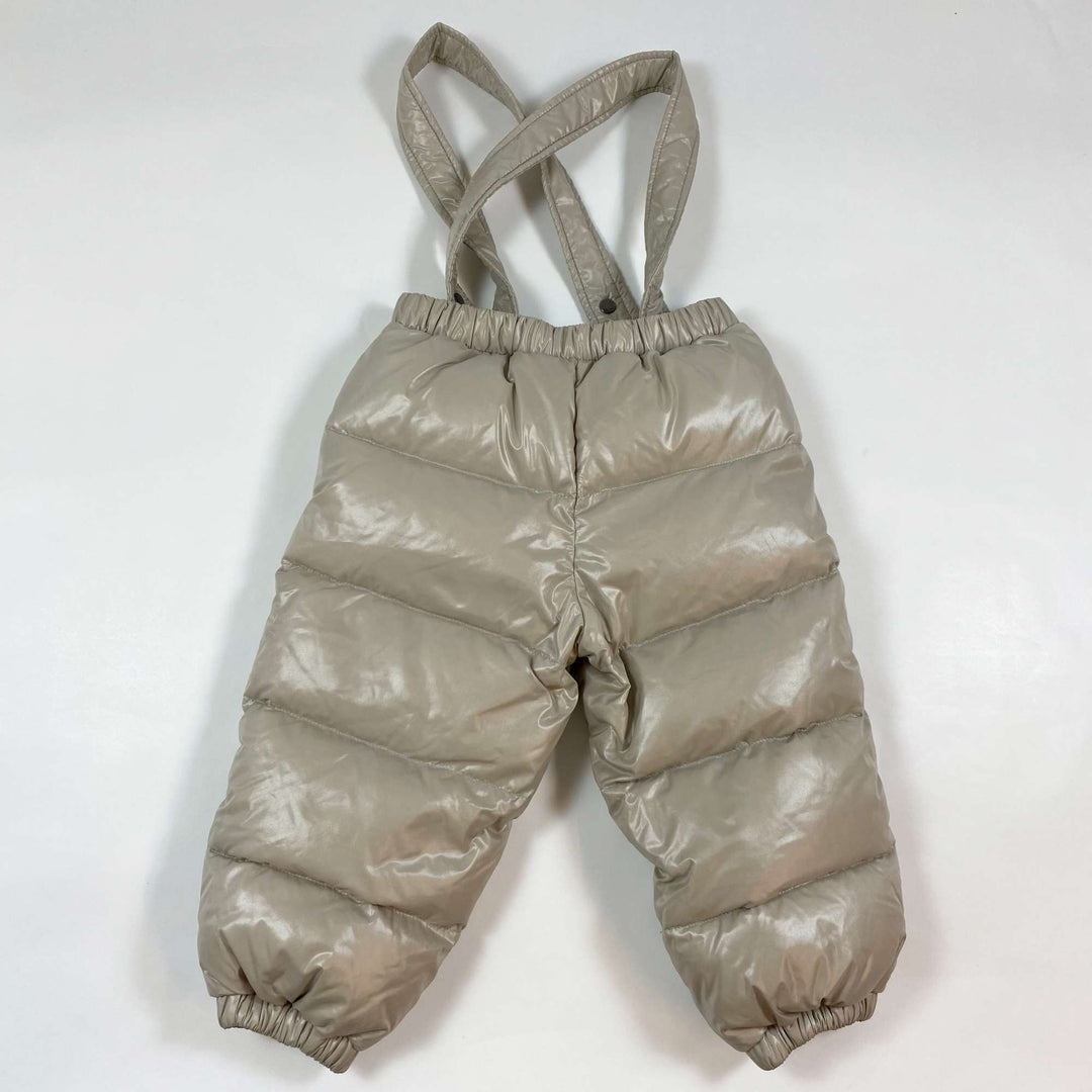 Moncler beige ski trousers 12-18M/80 3