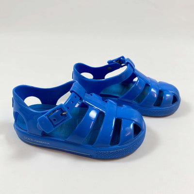Dolce & Gabbana bright blue swim sandals 23 1