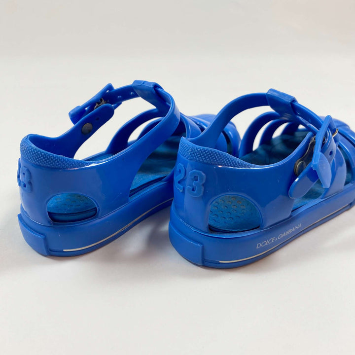 Dolce & Gabbana bright blue swim sandals 23 2