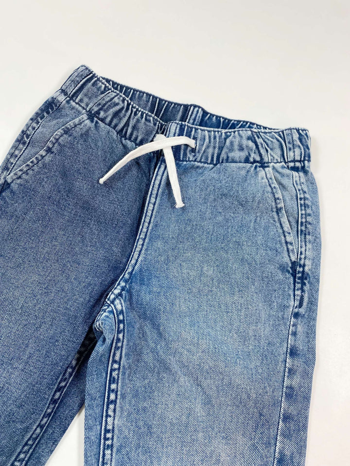 H&M blue jean jogger pull-on 5Y/110 3