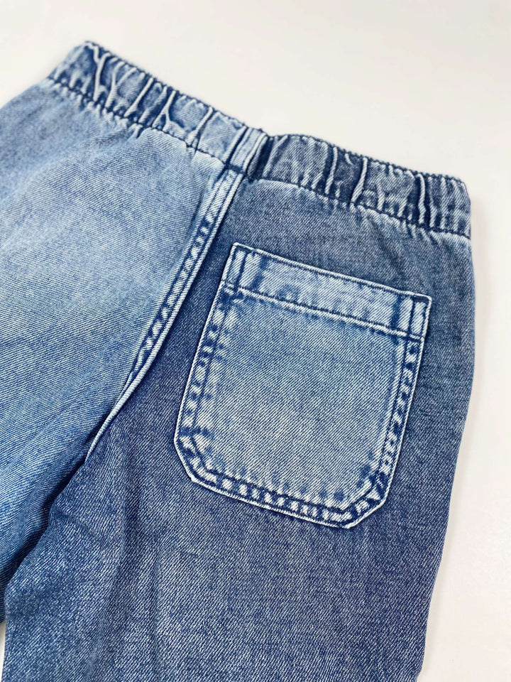 H&M blue jean jogger pull-on 5Y/110 4