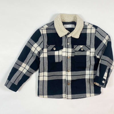 Zara black checked flannel jacket 2-3Y/98 1