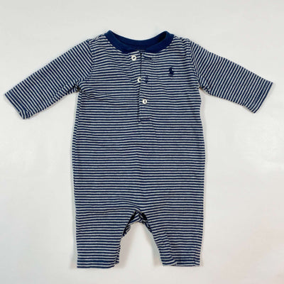 Ralph Lauren blue striped onesie NB 1