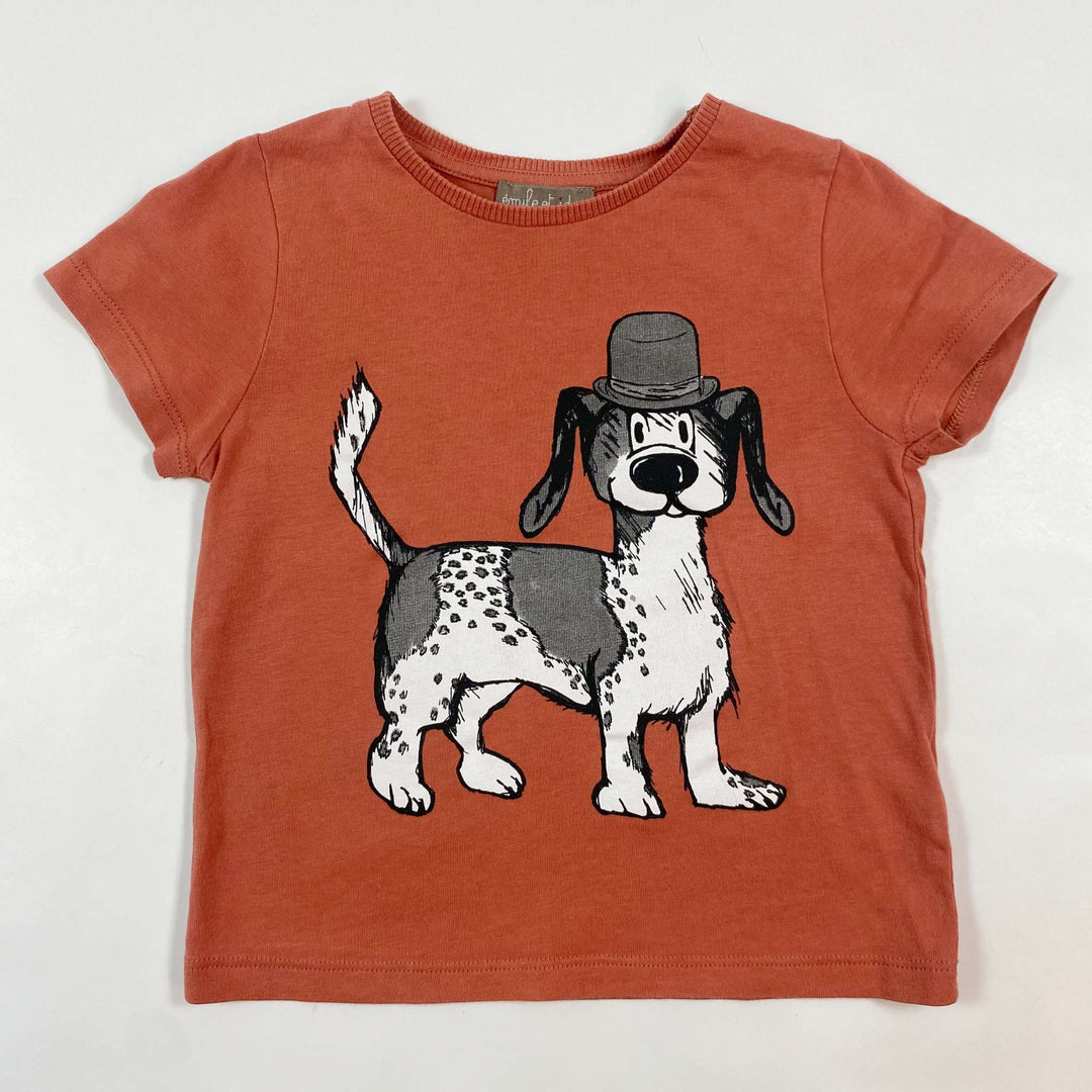 Emile et Ida dog print t-shirt 2Y 1