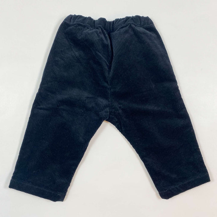 Bonpoint black corduroy baby pants 12M 2
