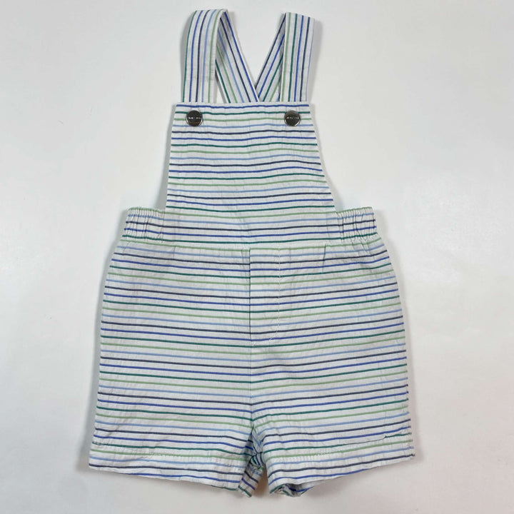 Jacadi striped short dungarees 12M/74 1