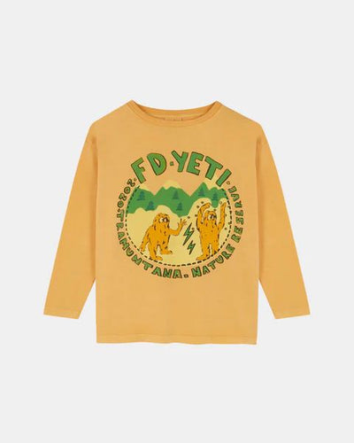 Fresh Dinosaurs yellow yeti long-sleeve t-shirt Second Season 4Y 1