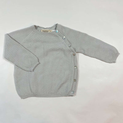 MarMar Copenhagen light dove grey fine knit sweater 9M/74 1