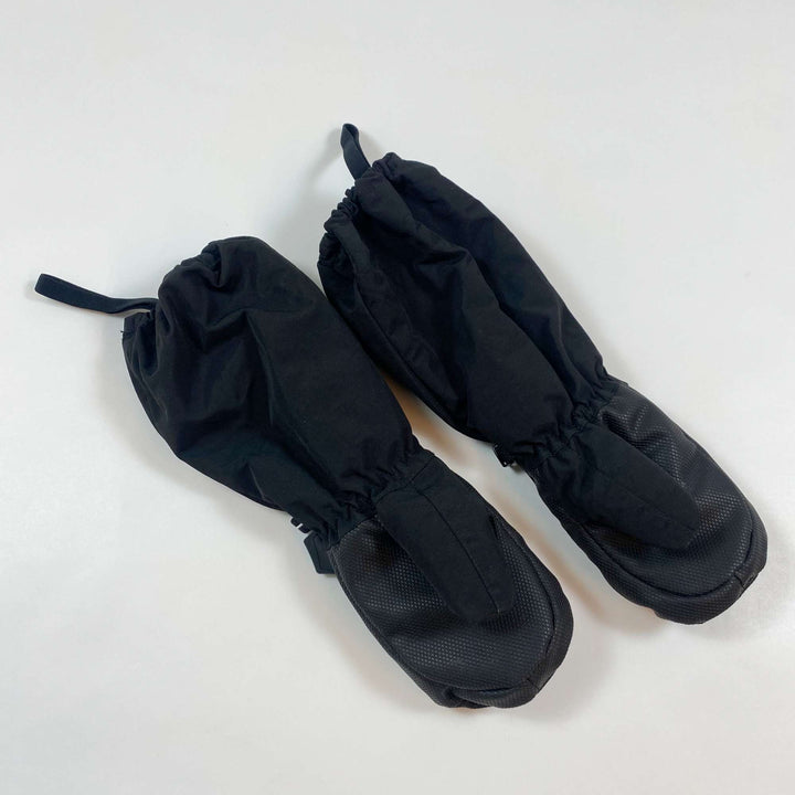 Isbjörn black skiing gloves 3-4Y 2
