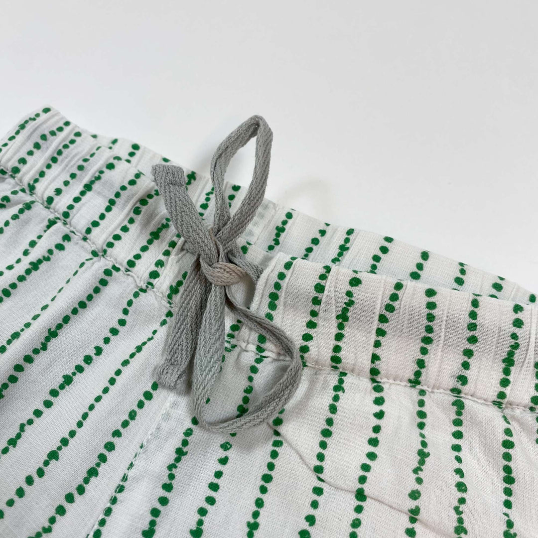 Imps & Elfs green stripe trousers 6M/68 2