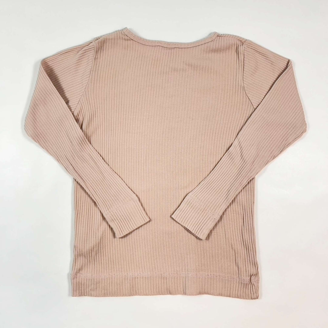 MarMar Copenhagen pink cotton rib longsleeve 5Y 2