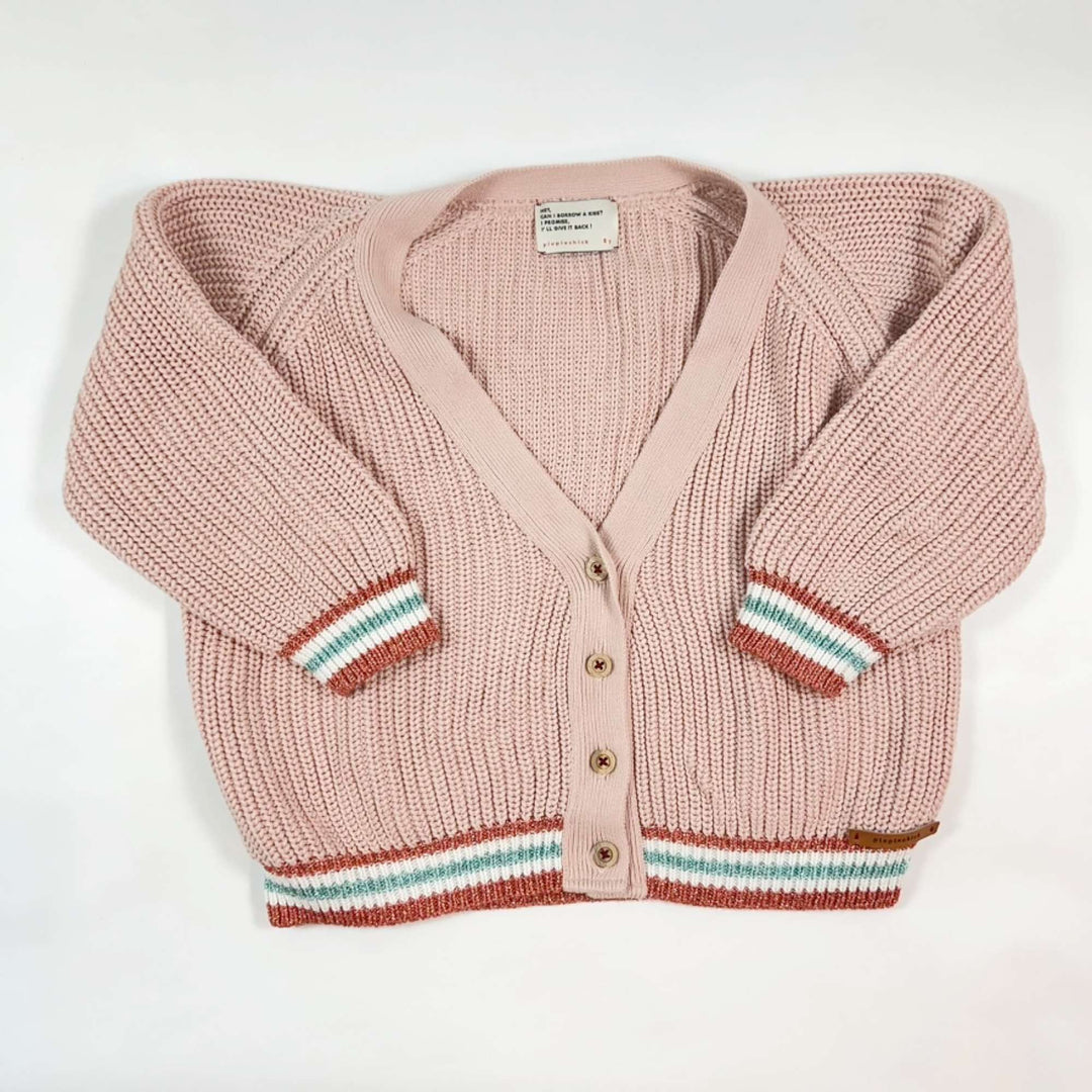Piupiuchick light pink cotton cardigan 8Y 1