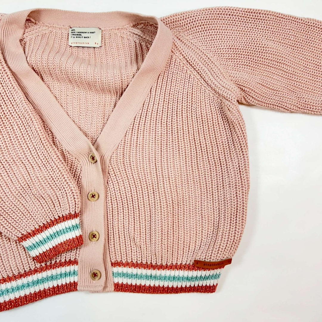 Piupiuchick light pink cotton cardigan 8Y 3