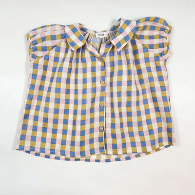 Oeuf NYC checked linen blouse 4-5Y 1