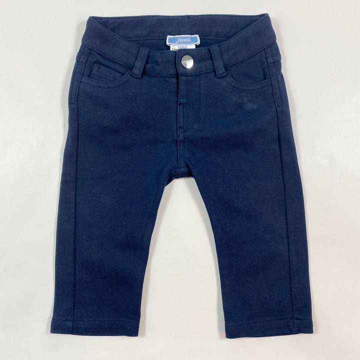 Jacadi blue soft jersey trousers 12M/74 1