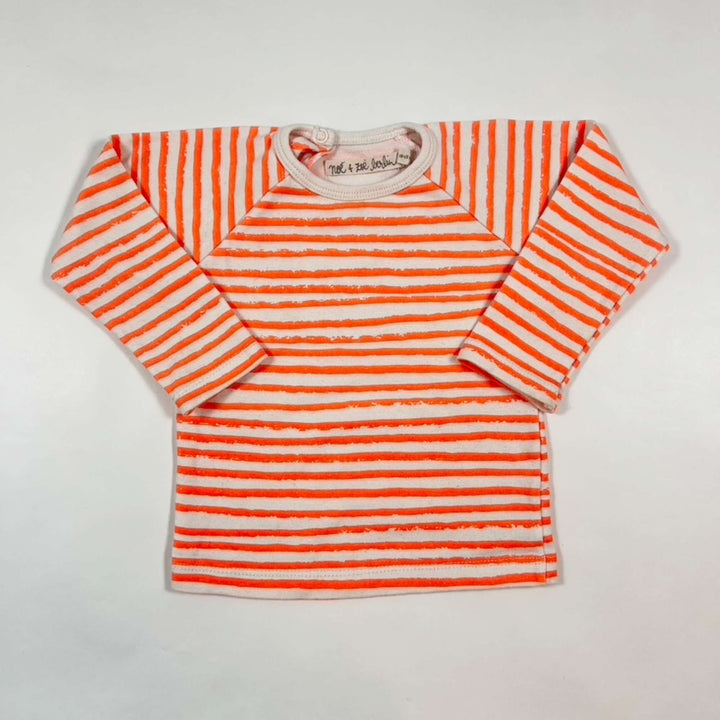 Noé & Zoë orange striped longsleeve 12-18M 1