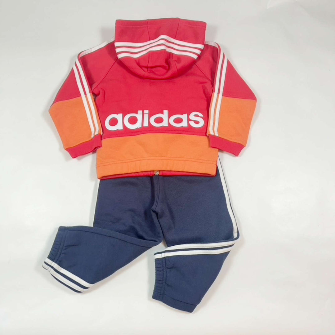 Adidas pink/blue tracksuit Second Season 12-18M 2