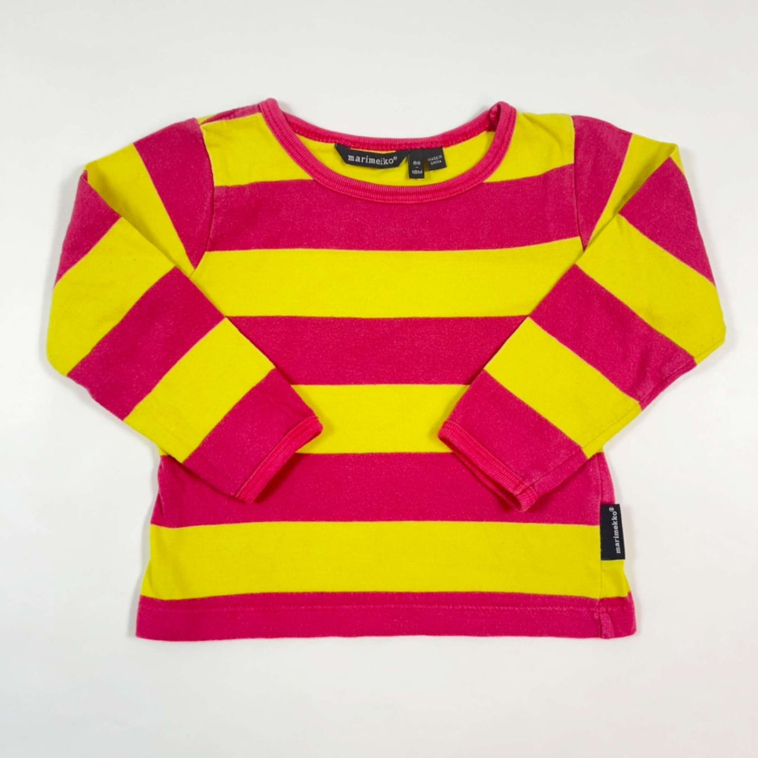 Marimekko pink striped longsleeve 86/18M 1