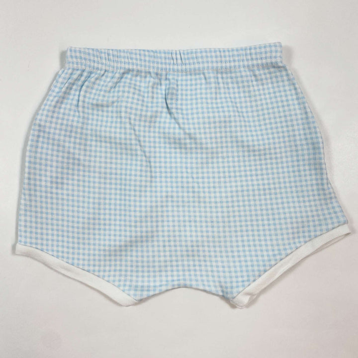 Petit Bateau light blue gingham bloomers 12M/74 2