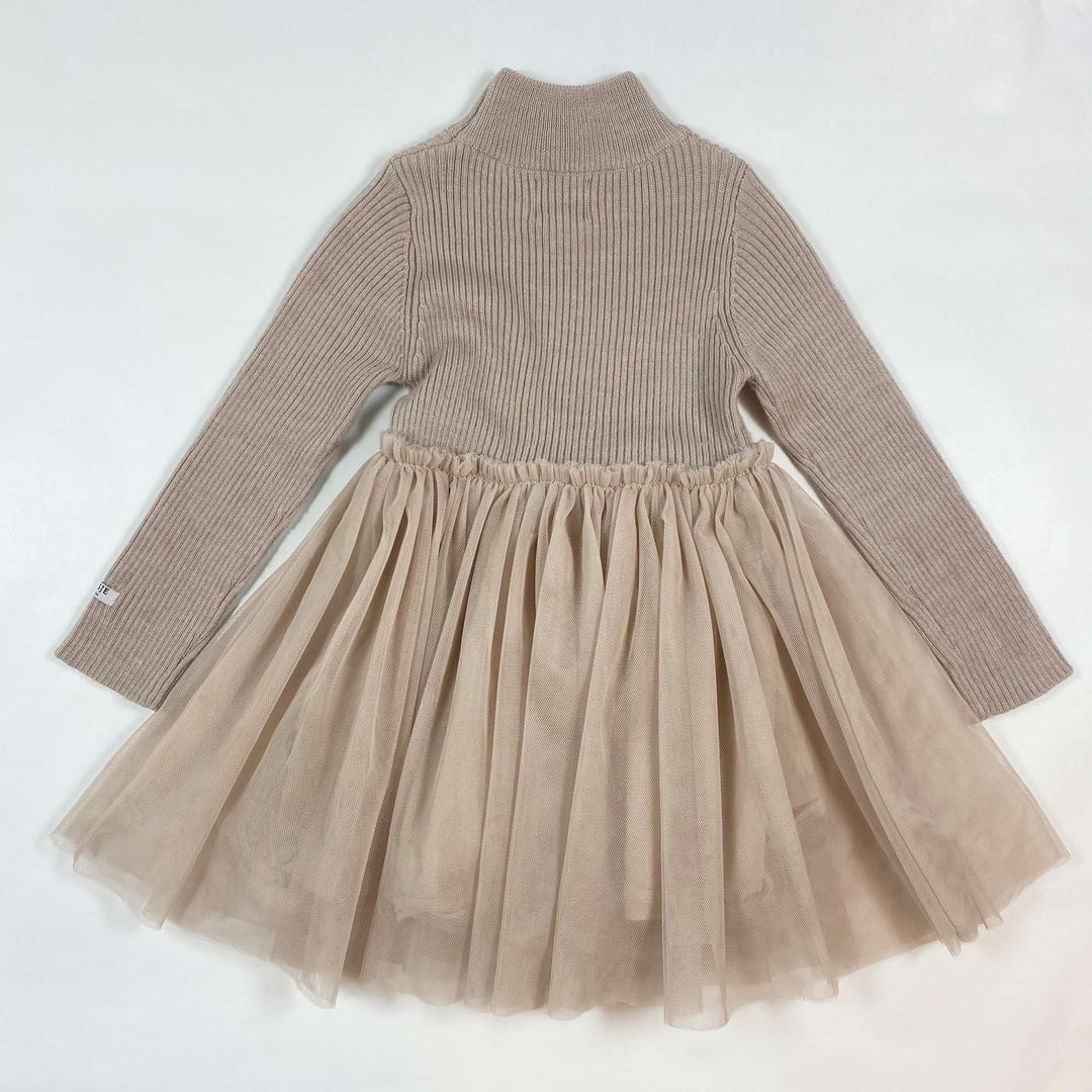 Donsje Lotus soft purple wool blend skirt dress 2-3Y 2