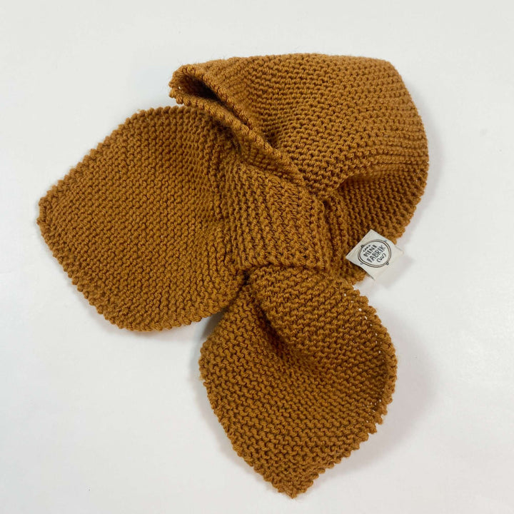 Mini Fabrik Frida & Fredrik brown knitted scarf one size 1