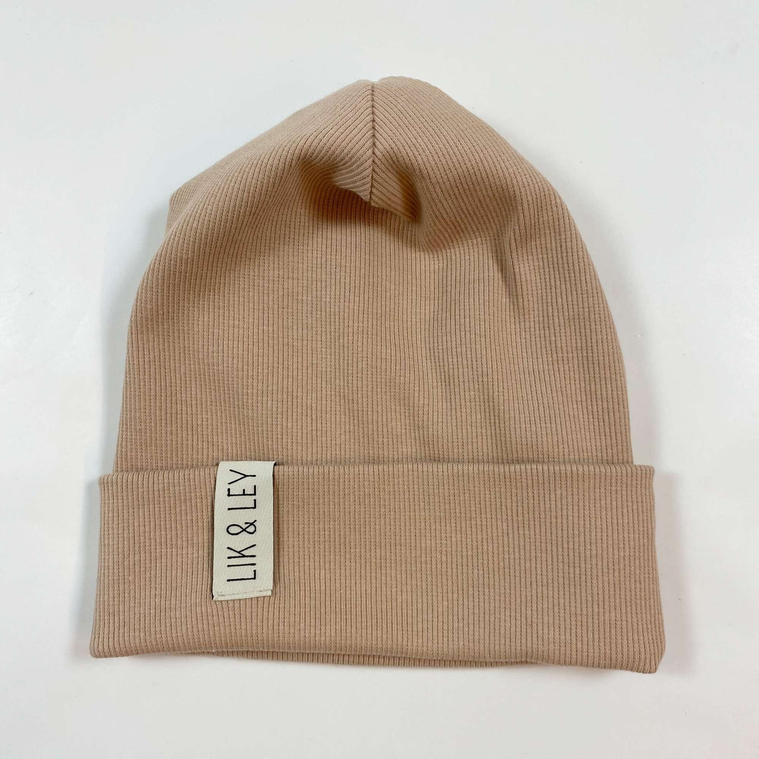 Lik & Ley beige rib beanie ca 2-6Y 1