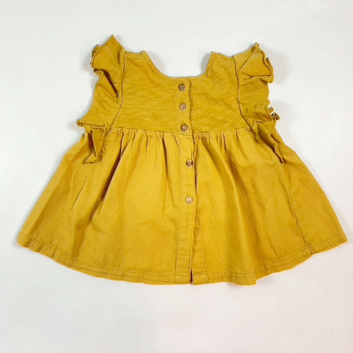 Play Up mustard short-sleeved blouse 12M 2