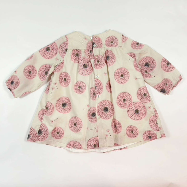 Bonpoint pink dandelion embroidered smock dress 12M 3