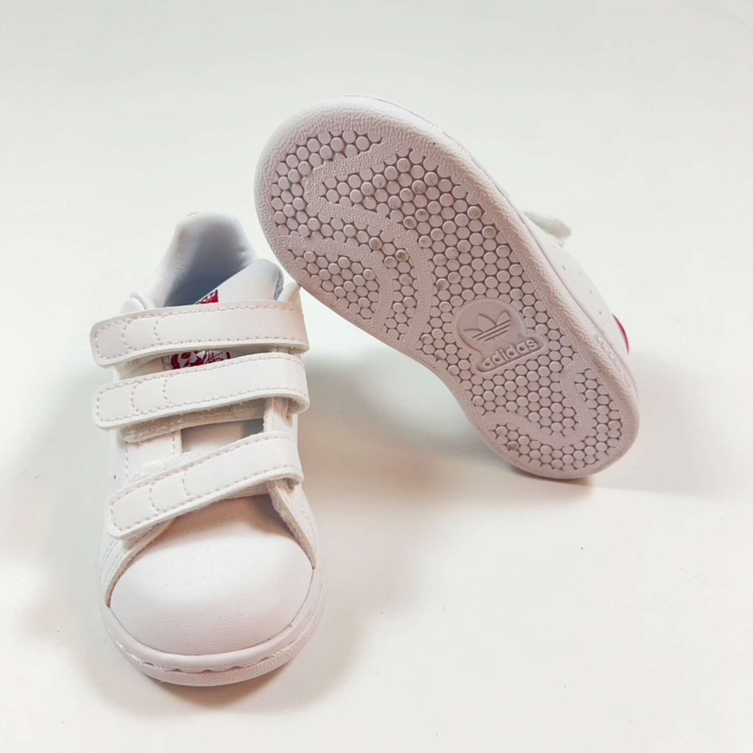 Adidas white/pink stan smith sneakers 23 3