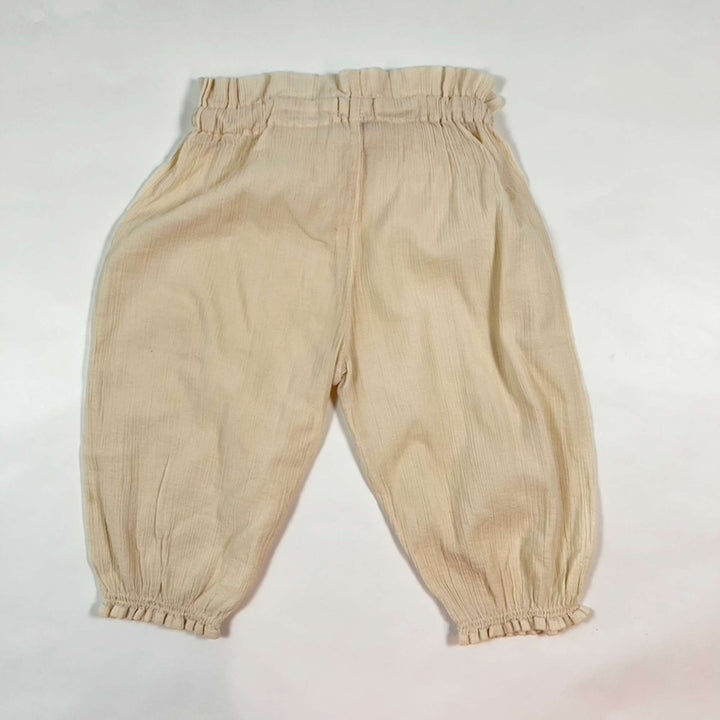 Emile et Ida off-white gauze trousers 18M 3