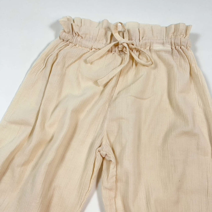 Emile et Ida off-white gauze trousers 18M 2