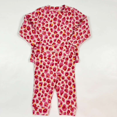 Stella McCartney Kids pink animal rib longsleeve and leggings set 6M 1
